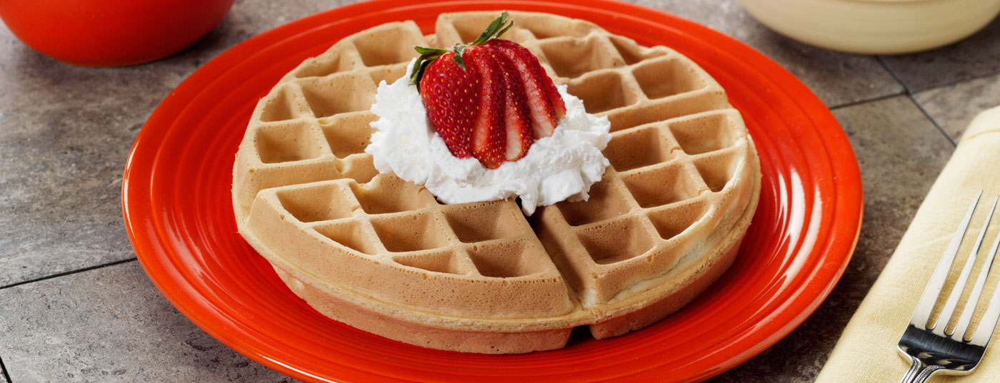 Strawberry Heartland Waffles